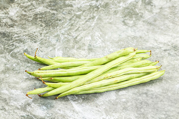Raw fresh young green bean