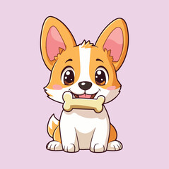Cute Corgi with Sunglasses, Cute Corgi Vector, Cute Corgi Clipart