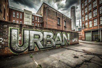 Urban Exploration Typography in Modern Aesthetics - Clean Font Against Gritty Backgrounds