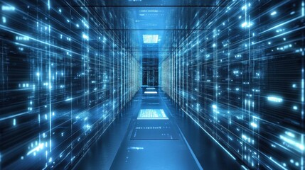 Fototapeta premium Advanced encryption technologies securing sensitive data