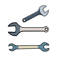 Different Types of Wrenches Illustration