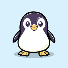 cute Cartoon Penguin, Cute Penguin Vector, Cute Penguin Clipart