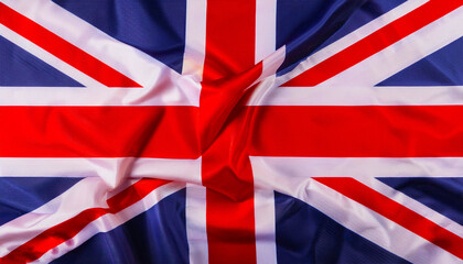 Fototapeta premium union jack flag, United kingdom country flag waving in wind