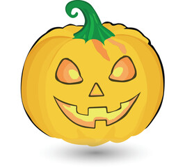 Halloween pumking vector art .