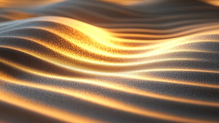 Fototapeta premium Abstract image of flowing waves with warm lighting, creating a serene atmosphere.