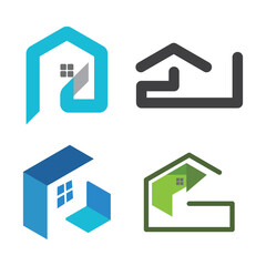 Real Estate  Property and Construction Logo