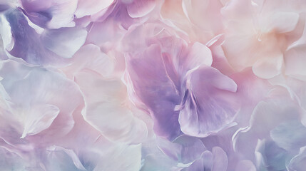 Fototapeta premium Pastel Abstract Floral Wallpaper with Acrylic Texture, Hand-Painted Flowers, and Brush Stroke Details