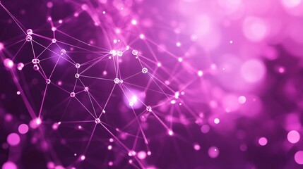 Illustration of neural pathways and brain cells on a digital hologram, symbolizing neurobiotechnology and brain research with empty space for text