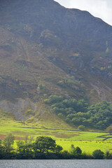 View from shores of Crummock Water in the Lake District, Cumbria
