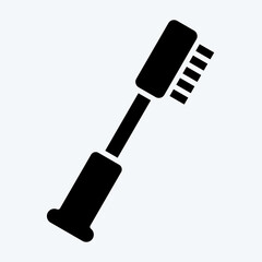 Icon Toothbrush. related to Bathroom symbol. glyph style. simple design editable