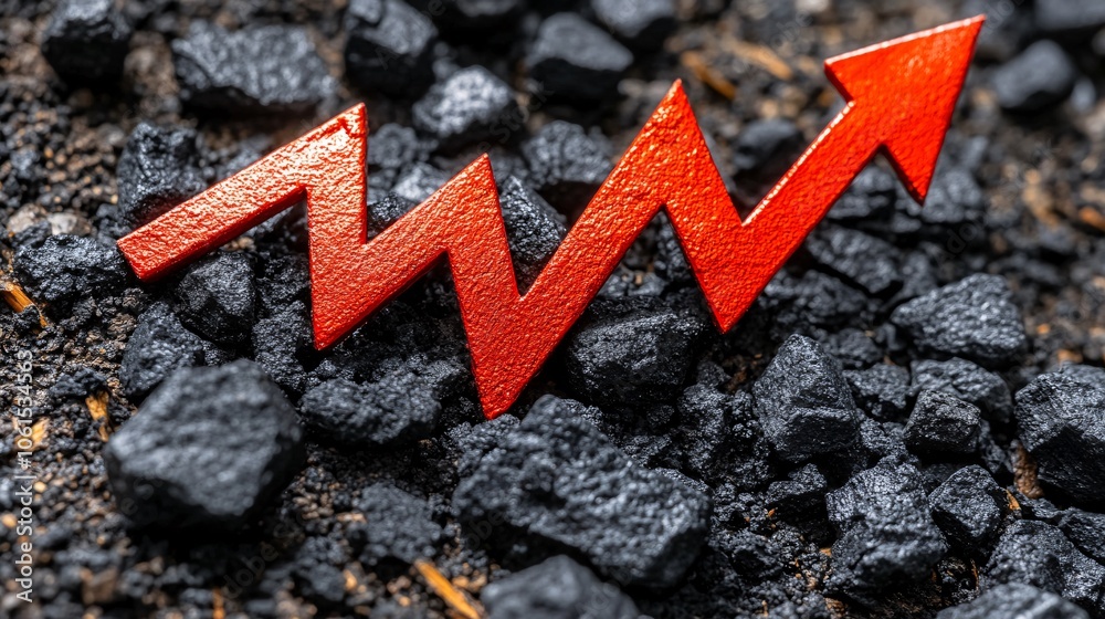 Poster conceptual graphic of market downturn with red arrows and financial crisis indicators in a dark, pro