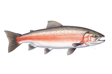 Obraz premium Salmon fish animal trout coho.
