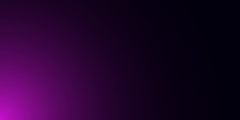 Abstract purple gradient in black background. Gradient background design. Purple background design. Illustration. Vector.