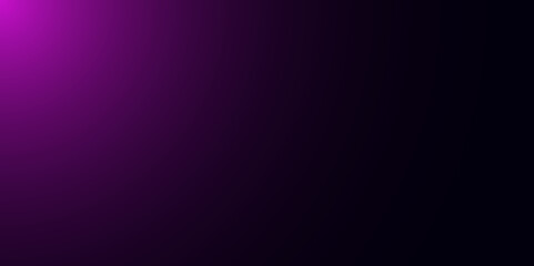 Abstract purple gradient in black background. Gradient background design. Purple background design. Illustration. Vector.