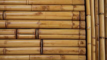 Modern Eco Friendly Bamboo Texture with Smooth Golden Tan Surface