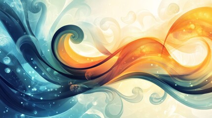 Abstract swirling background illustration