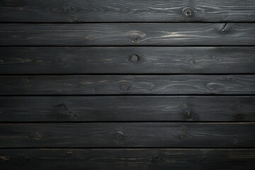 Obraz premium Black wooden planks arranged neatly, creating a rustic, textured background