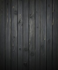 Fototapeta premium Dark wooden planks arranged vertically in an artistic natural pattern