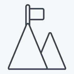 Icon Goal. related to Business Analysis symbol. line style. simple design