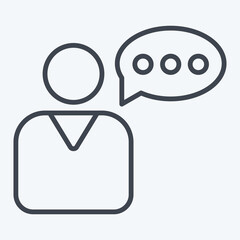 Icon User Story. related to Business Analysis symbol. line style. simple design