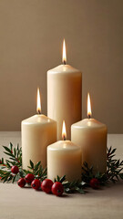 Christmas Candle Trio