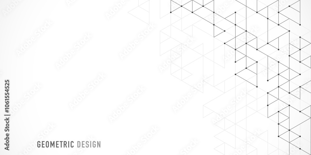 Sticker abstract vector background with a geometric pattern of triangle shapes. graphic design element
