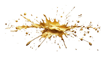 Golden splash creates vibrant and dynamic visual effect