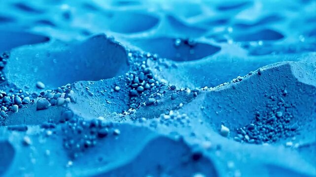 a blue foam  a blue foam  with  small bubbleswith  small bubbles