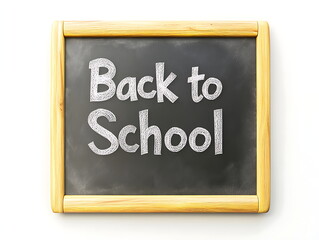 Fototapeta premium Wooden blackboard with the inscription Back to school