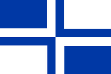 Obraz premium Flag of Sint-Michielsgestel Municipality (North Brabant or Noord-Brabant province, Kingdom of the Netherlands, Holland)