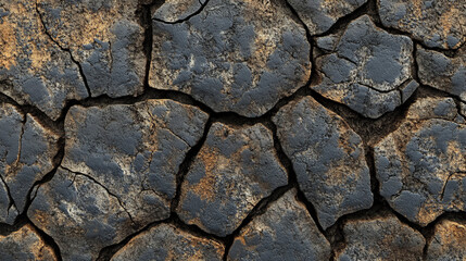 Fototapeta premium Realistic Asphalt Texture, Borken and Cracked
