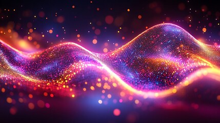 Fototapeta premium Discover vibrant waves of light in stunning visuals