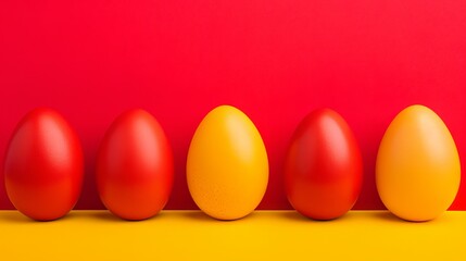 Hard Boiled Eggs Displayed in a Modern and Engaging Style