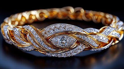 Elegant Custom Diamond Necklace with Gold Links