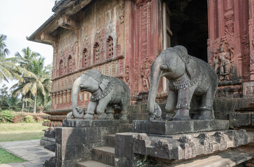 Aghoreshwara Temple, Dravidian architecture, Keladi Nayaka period. India.