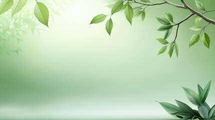 A tranquil green gradient background that shifts from a dark forest hue to a light lime green, ideal for relaxing and nature-inspired themes.