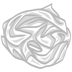 Crumpled Paper Ball Illustration