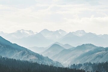 Mountain range landscape outdoors nature.