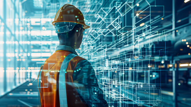 In a virtual construction academy, aspiring engineers and architects learn cutting-edge techniques in building information modeling (BIM) and parametric design, preparing 