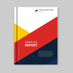 Business Annual Report Cover Design: Minimalist Vector, EPS 10