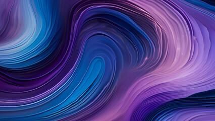 Obraz premium Fluid Swirls of Purple and Blue Abstract Background 