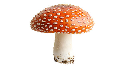 Amanita muscaria mushroom, no background