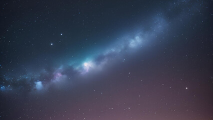 Obraz premium Milky Way Galaxy Night Sky: A breathtaking view of the Milky Way Galaxy, a celestial tapestry of stars and cosmic dust, stretches across the night sky. The ethereal glow of the galaxy.