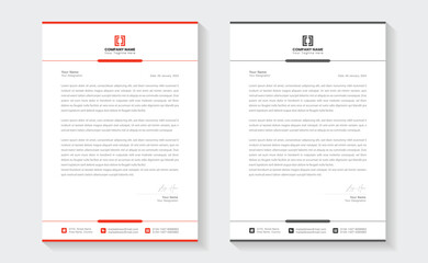 Corporate modern letterhead design template with multi color. creative modern letter head design template for your project. Modern Business Letterhead Design.Print ready A4 paper