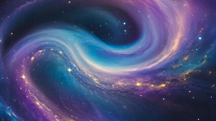 Fototapeta premium Cosmic swirl of stars and nebulae in the vast expanse of space