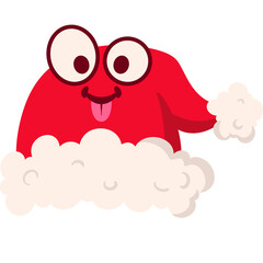 Noel Hat Playful Face Cartoon