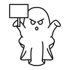 ghosts stage a demonstration