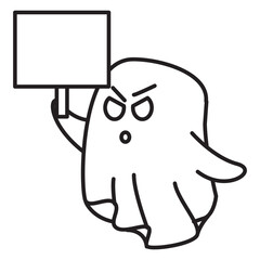 ghosts stage a demonstration