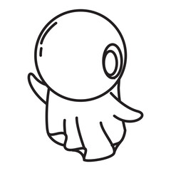 cute alien ghost