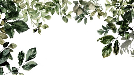 Water color of sale banner and leaves and branches on thanksgiving